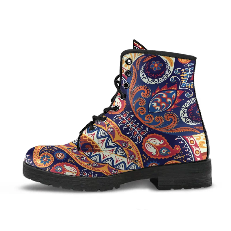 Fresh Wear Paisley Vegan Leather Boots