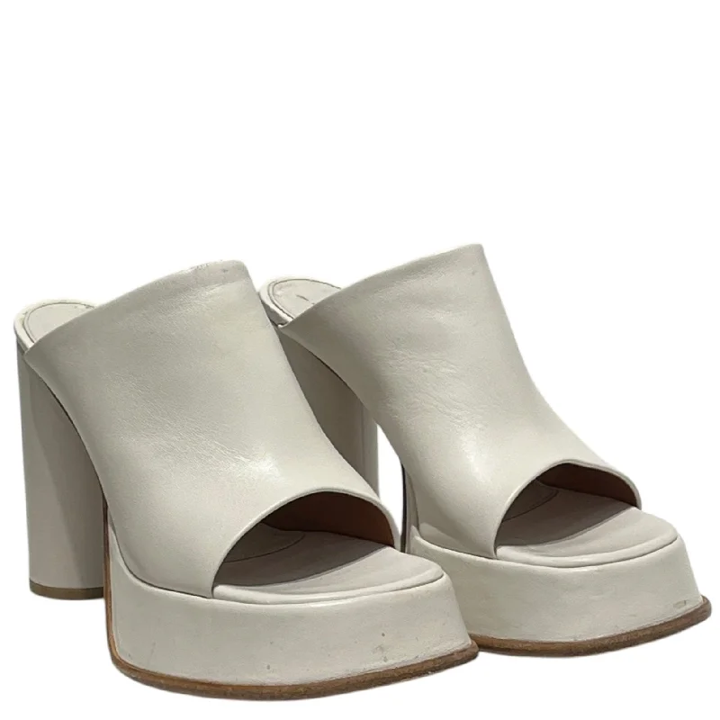 Quality Tailoring AMBUSH/Heels/US 7/Leather/WHT/Leather Pump Heel