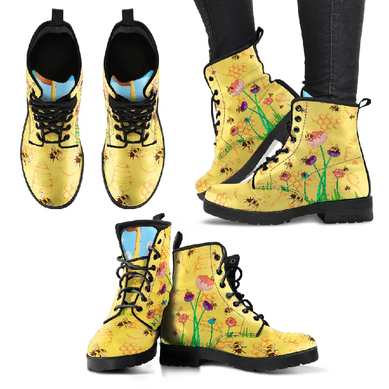 Fashionable Inner Wear Busy Bee Women Boots - FREE SHIPPING WORLDWIDE
