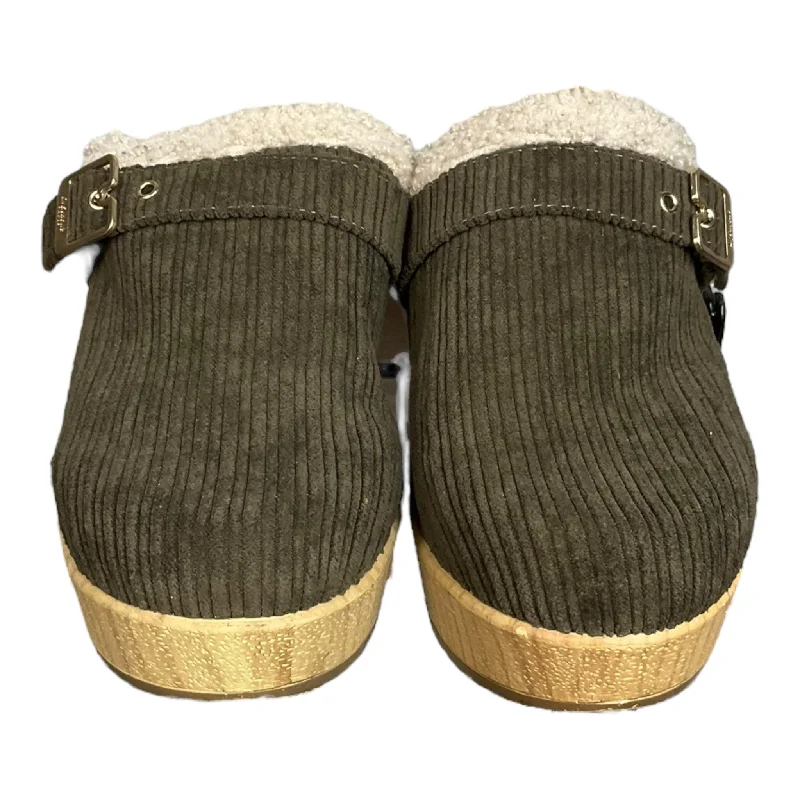 Comfortable Series Green Shoes Heels Block Dr Scholls, Size 7