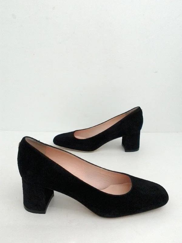 Noble And Elegant Kate Spade Women's Black Suede Heels Size 6 M