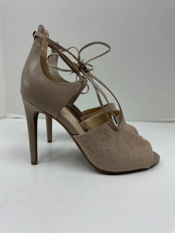 High-end Customization Taupe Shoes Heels Stiletto Marc Fisher, Size 7.5