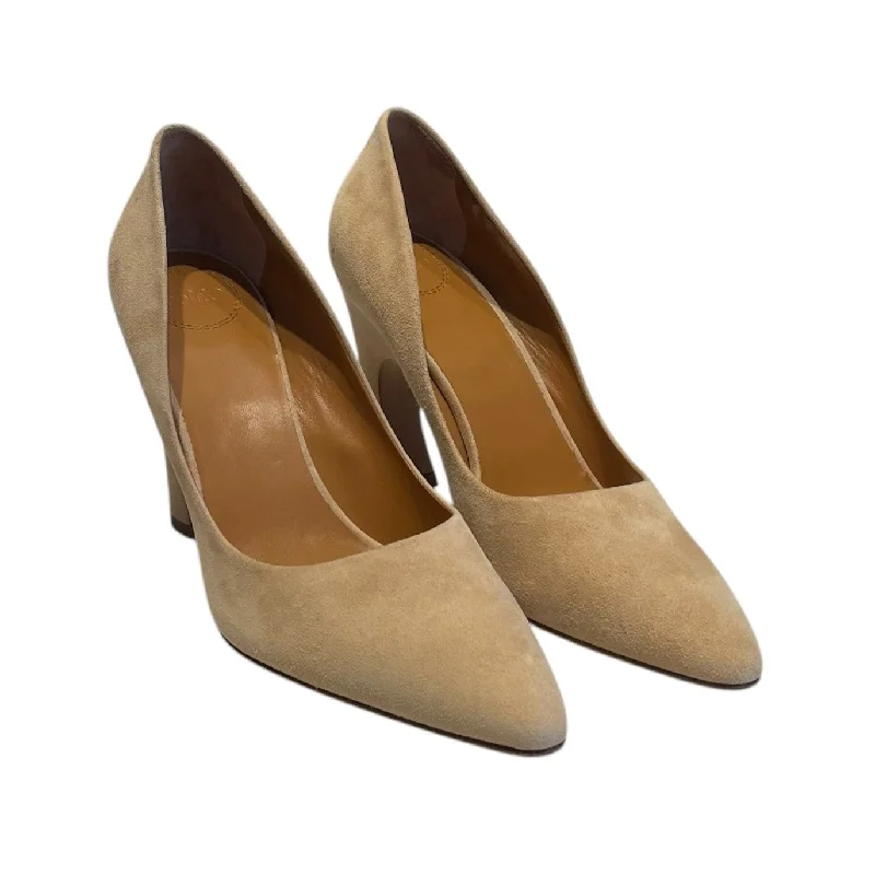 Versatile Items Chloe/Heels/EU 39/Suede/BEG/oli pump