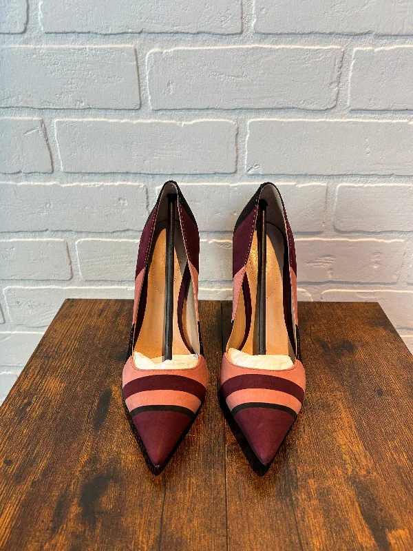 Fashionable In The Times Pink & Purple Shoes Heels Stiletto Aldo, Size 7