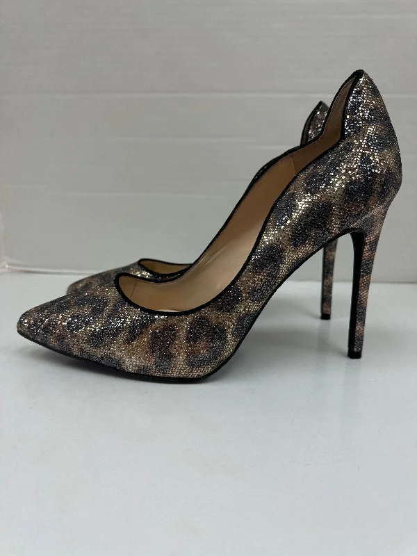 Practical Style Animal Print Shoes Heels Stiletto Jessica Simpson, Size 10