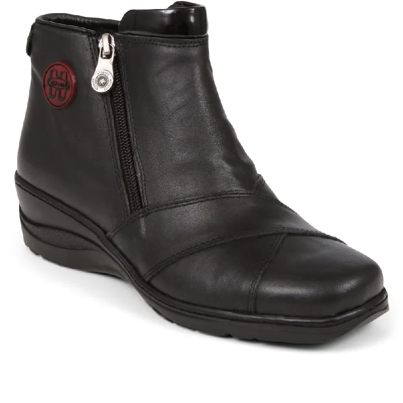 High-quality Styles Leather Zip-Up Ankle Boots - HAK38019 / 324 661