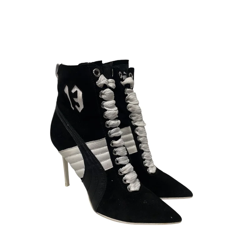 Exquisite Tailoring FENTY PUMA by Rihanna/Heels/US 8.5/Suede/BLK/#13 FENTY PUMA HEEL