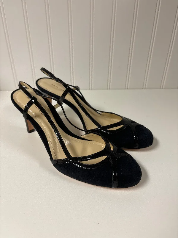 Celebrity Picks Black Shoes Heels Stiletto Ann Taylor, Size 6.5