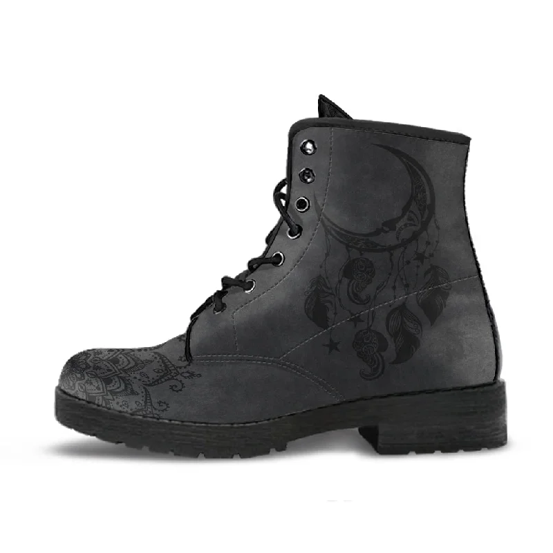 Refreshing Design Moon Mandala Vegan Boots