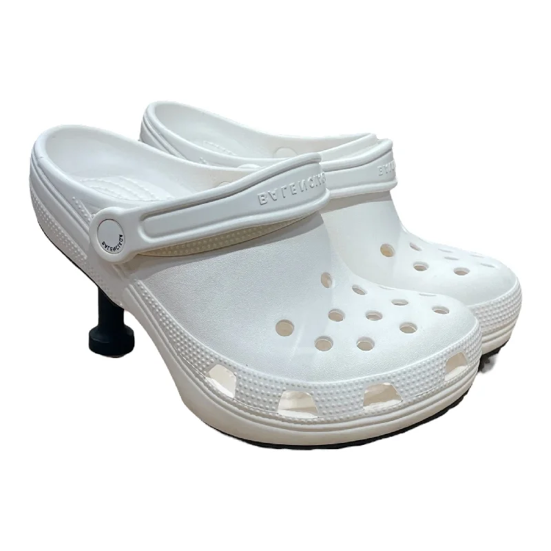 Design Trend BALENCIAGA/Heels/EU 37/Leather/WHT/