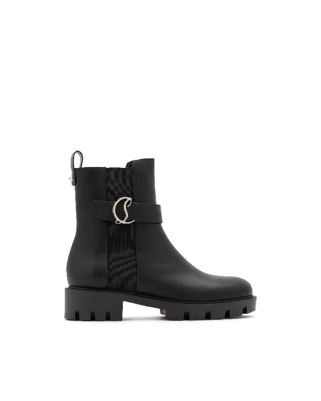 Comfortable Series Chelsea Booty Lug Leather Boots
