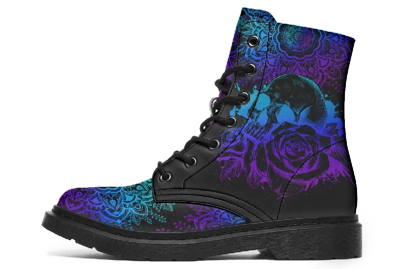 High-end Sense Colorful Mandala And Skull