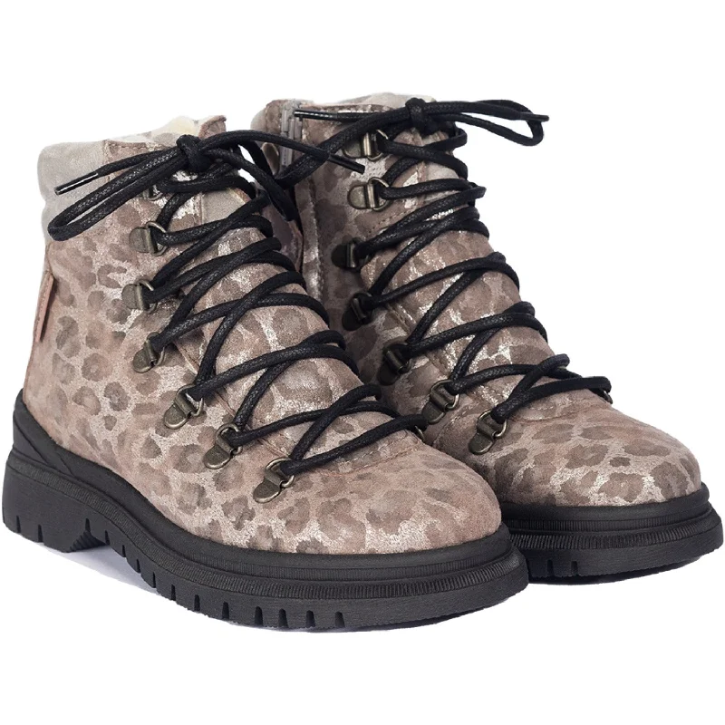 High Street Design Angulus Silver Leo/Gray Tex Lace-up Boot with Wool Lining