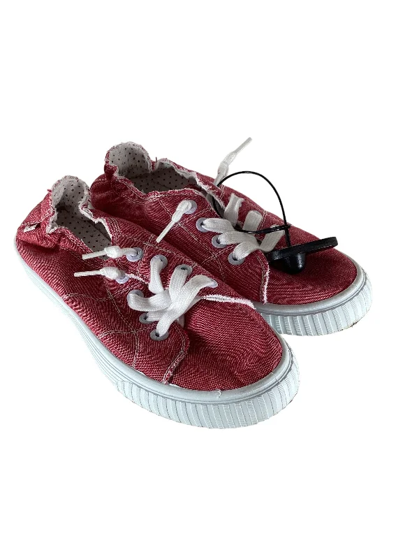 Energy Wear Red Shoes Heels Block Tommy Bahama, Size 6.5