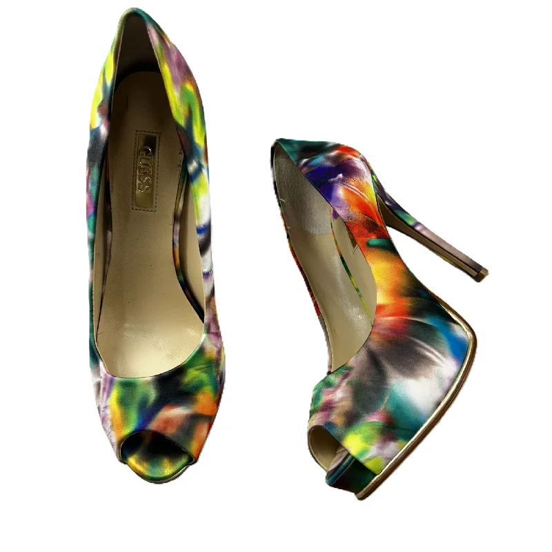 Unique Prints Shoes Heels Stiletto By Guess  Size: 6.5