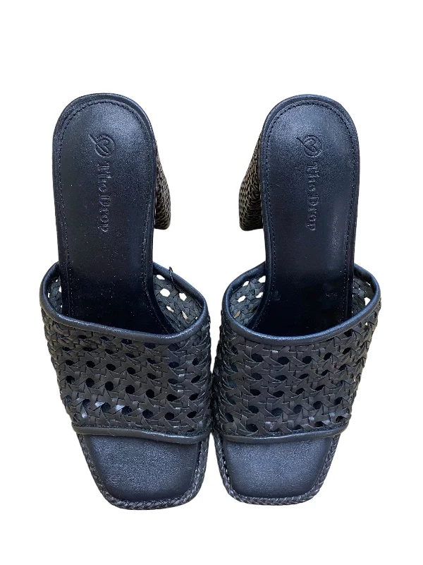 High-end Design Black Shoes Heels Block Clothes Mentor, Size 7.5