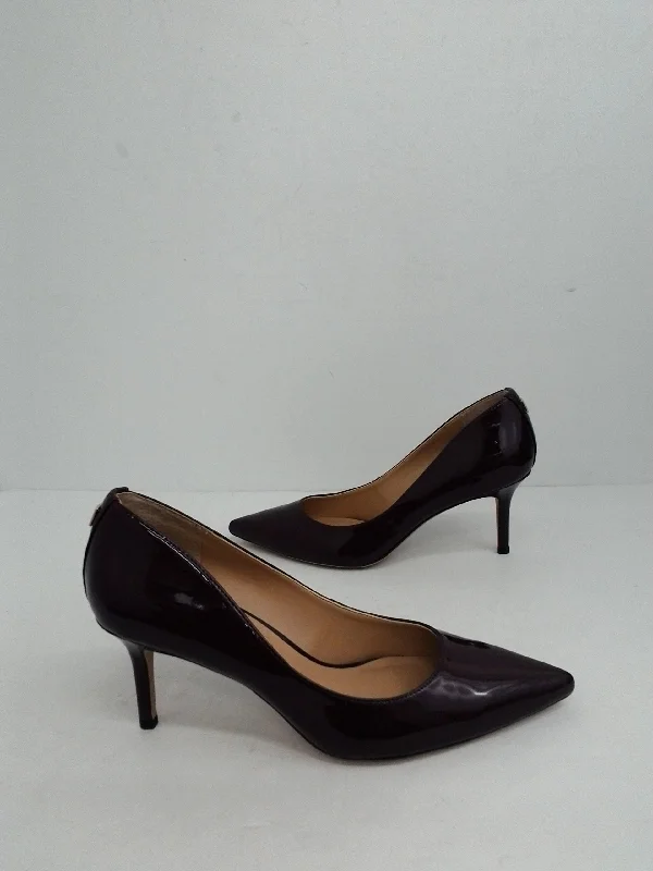 Fresh Wear Lauren Ralph Lauren Women's Lanette Burgundy Patent Heels Size 7.5 B