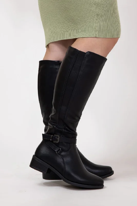 Sports And Leisure Top Moda Alana Tall Boots for Women in Black | ALANA-8 BLACK