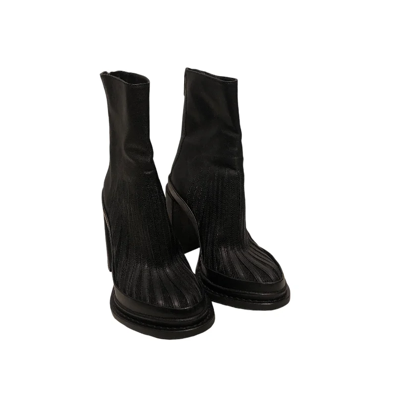 Luxury Classic ANN DEMEULEMEESTER/Heels/EU 35/BLK/