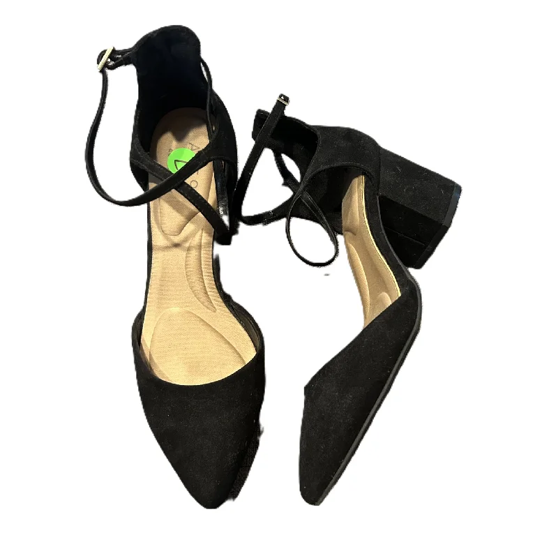 Romantic Temperament Black Shoes Heels Block By Apt 9, Size: 7