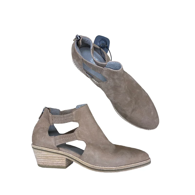 Sports Series Tan Shoes Heels Block Designer Eileen Fisher, Size 8