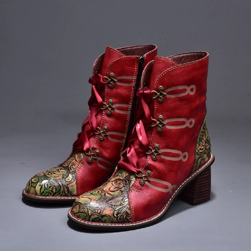 Sports Trend Autumn Winter Thick Leather Fashion Women's Vintage Ankle Boots | Gift Shoes 36-42 Sports Trend Autumn Winter Thick Leather Fashion Women's Vintage Ankle Boots | Gift Shoes 36-42