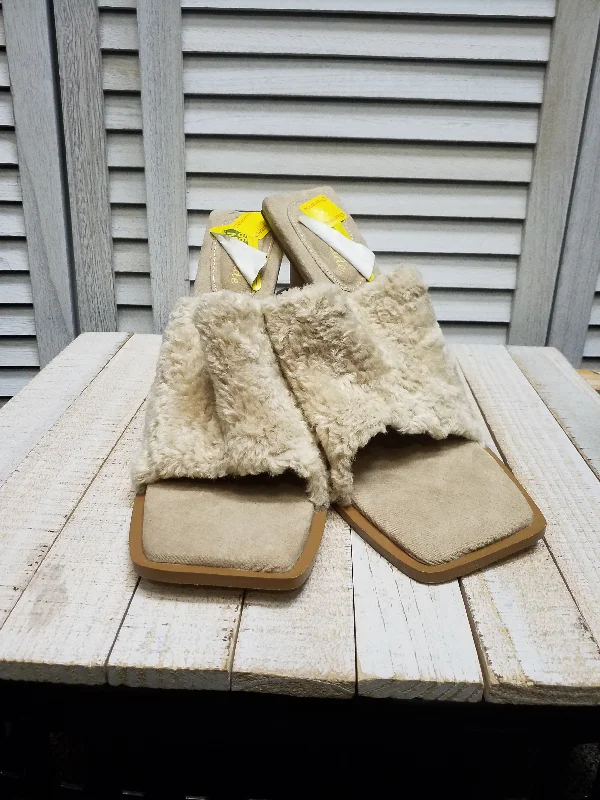 Luxury Classic Tan Shoes Heels Block Clothes Mentor, Size 11