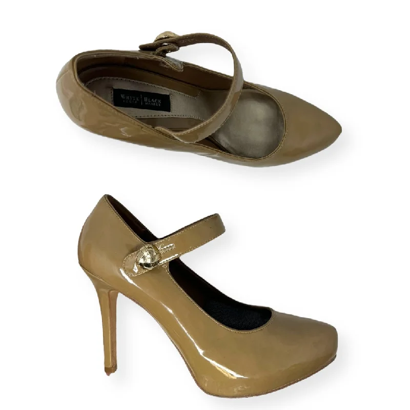 Breathable Design Tan Shoes Heels Stiletto White House Black Market, Size 7.5