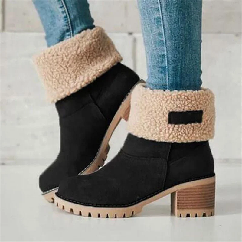 New Season Series Women Fur Warm Snow Boots