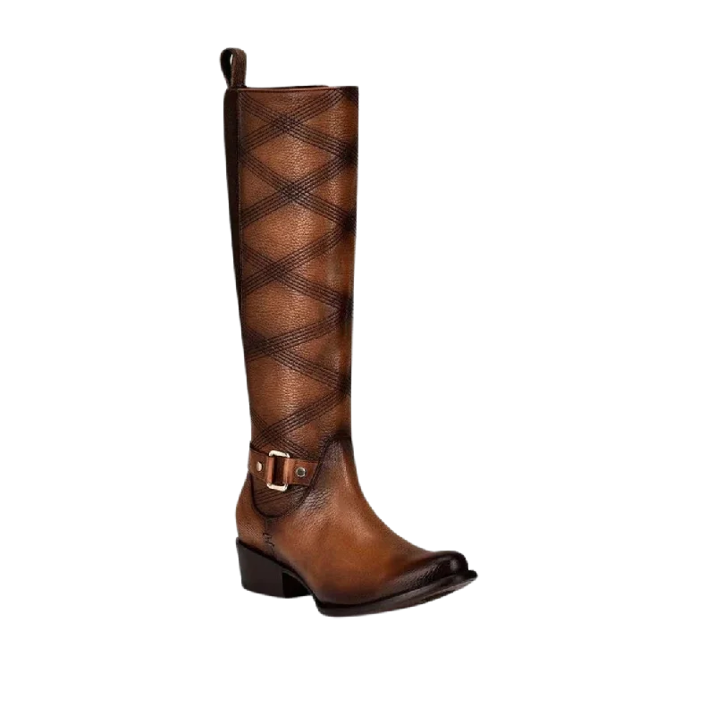 American Style Cuadra Women's Honey Embroidery & Harness Tall Boot