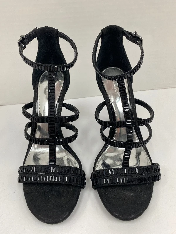 Leisure Sports Black Shoes Heels Stiletto Gianni Bini, Size 8.5