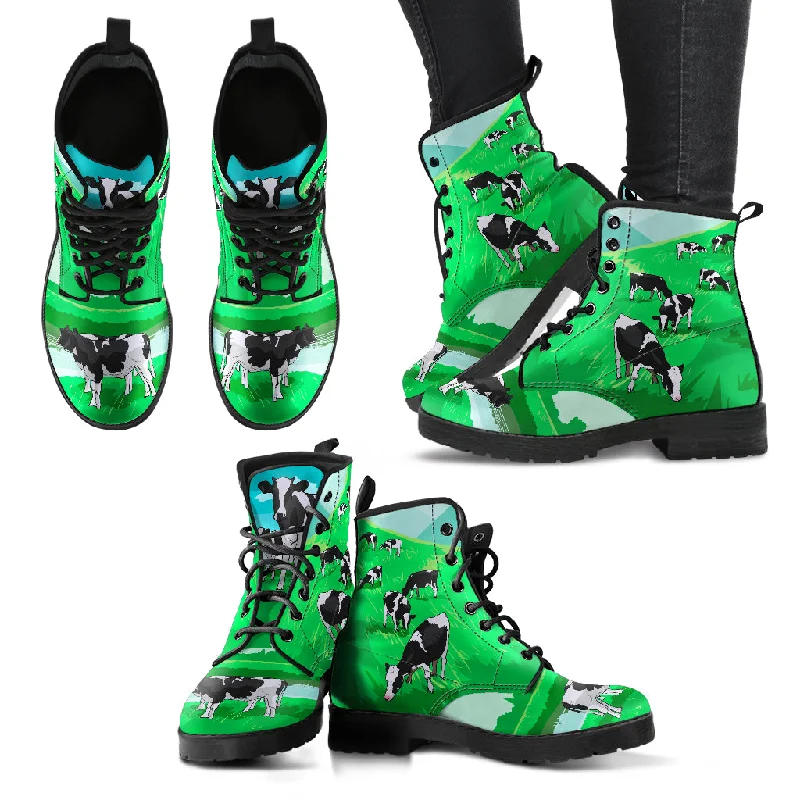 Cute Design COW BOOTS - FREE SHIPPING WORLDWIDE