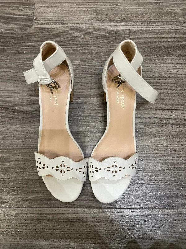 Energy Wear Pink & White Shoes Heels Block Kate Spade, Size 6.5