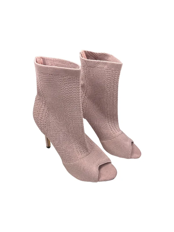 Lace Design Pink Shoes Heels Stiletto Catherine Malandrino, Size 7.5
