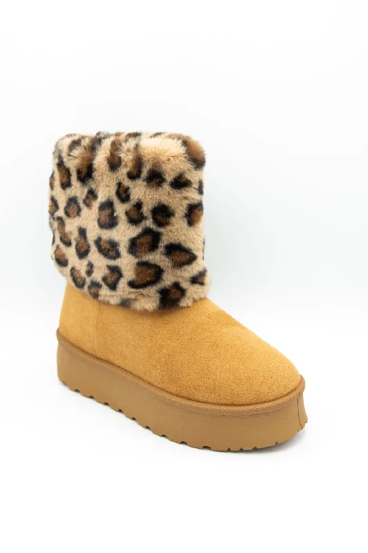Must-have For Fashion Top Guy Denmark Platform Booties for Women in Leopard | DENMARK-35 LEOPARD