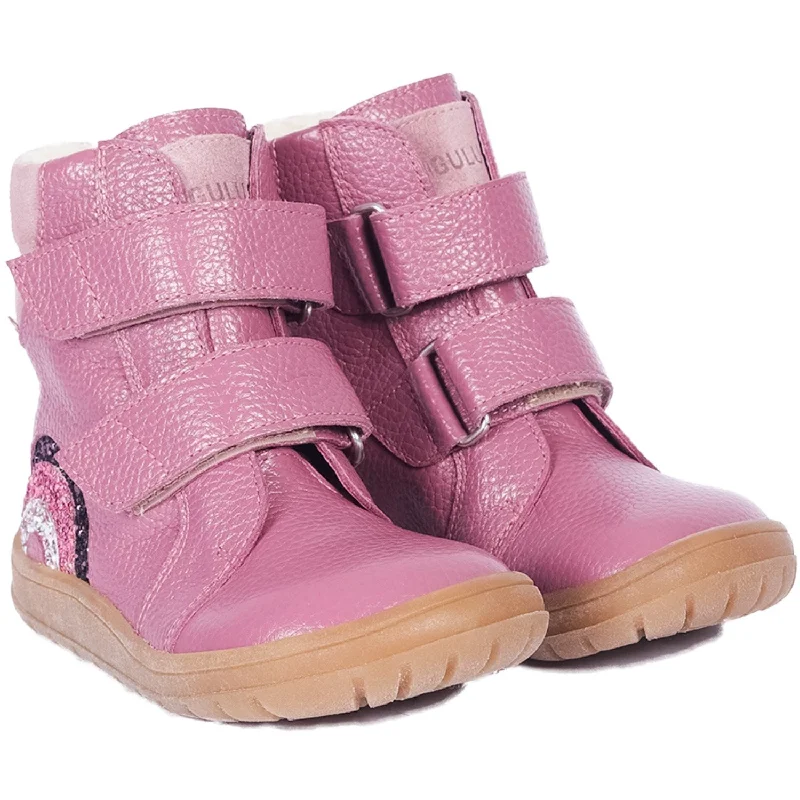 Versatile Items Angulus Heather/Mauve/Glitter Tex Boot with sparkling glitter rainbow