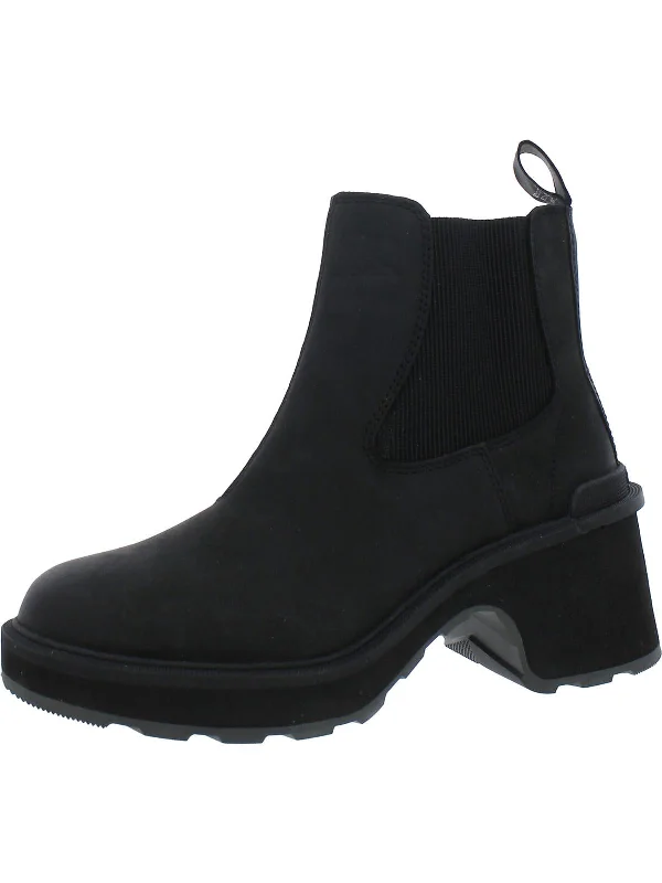 Comfortable Fashion Hi Line Womens Leather Padded Insole Chelsea Boots