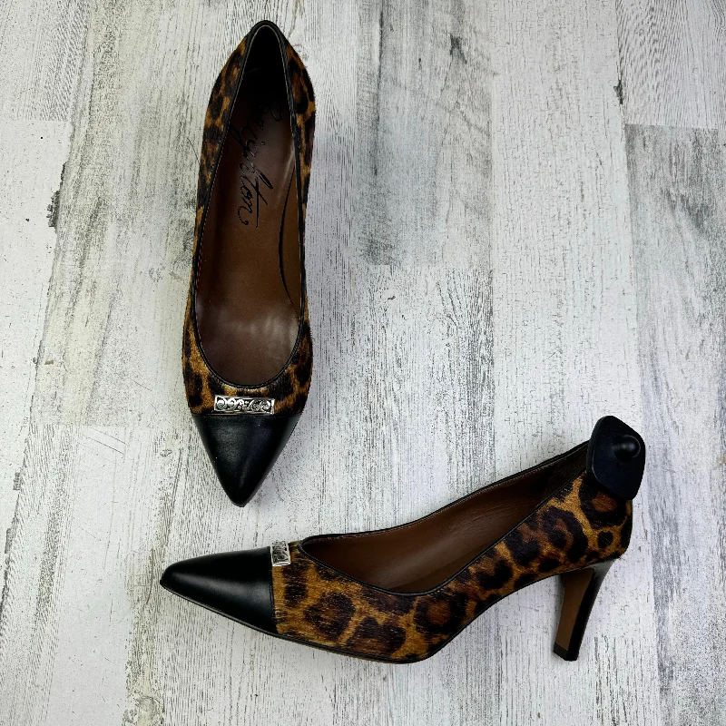 Bright Colors Animal Print Shoes Heels Stiletto Brighton, Size 10