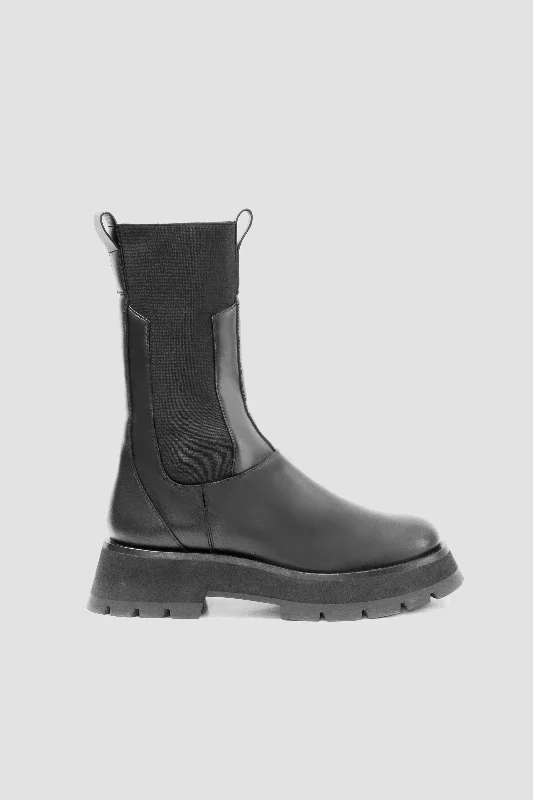 Simple Design Kate Lug Sole Combat Boots