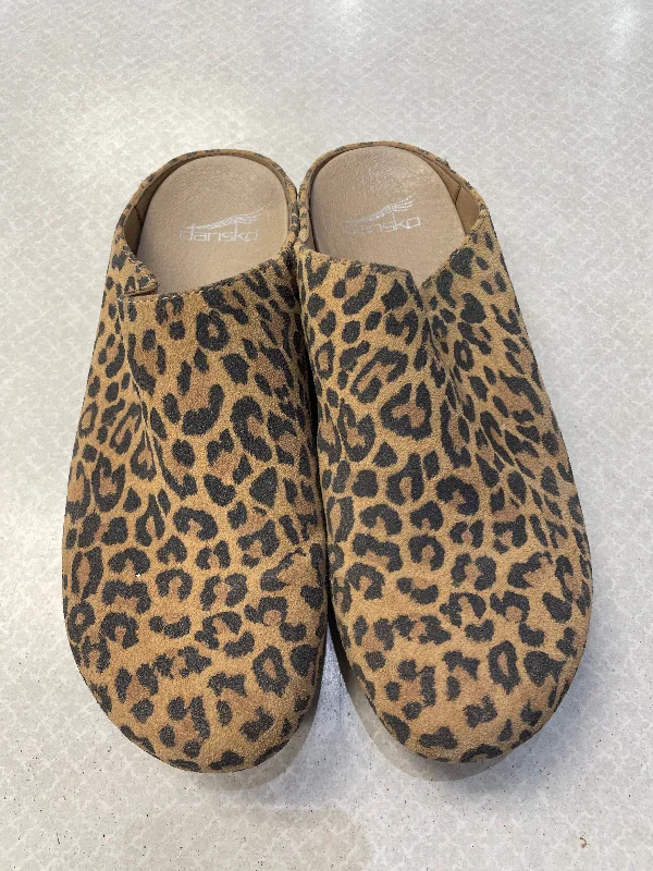 High Street Design Animal Print Shoes Heels Block Dansko, Size 8