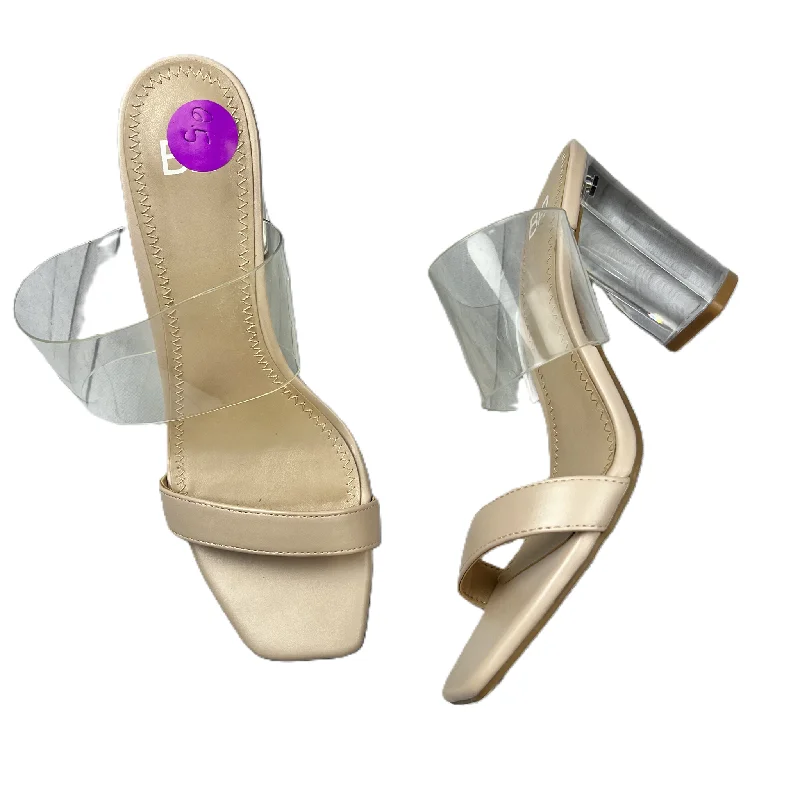 Body Design Pink Shoes Heels Block By Bare Traps, Size: 6.5