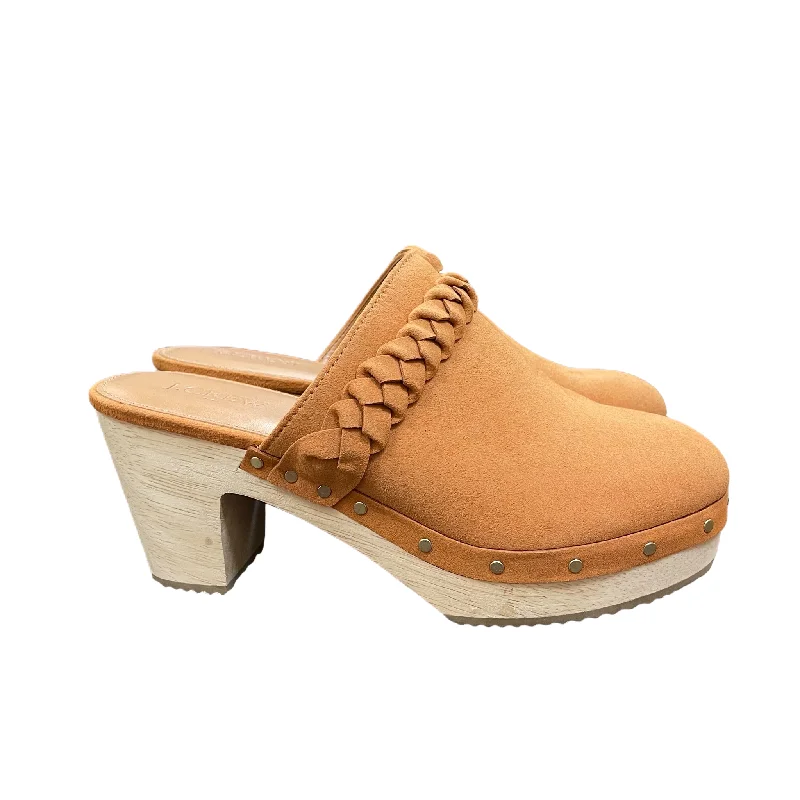 Sports Fashion Tan Shoes Heels Block By J. Crew, Size: 7