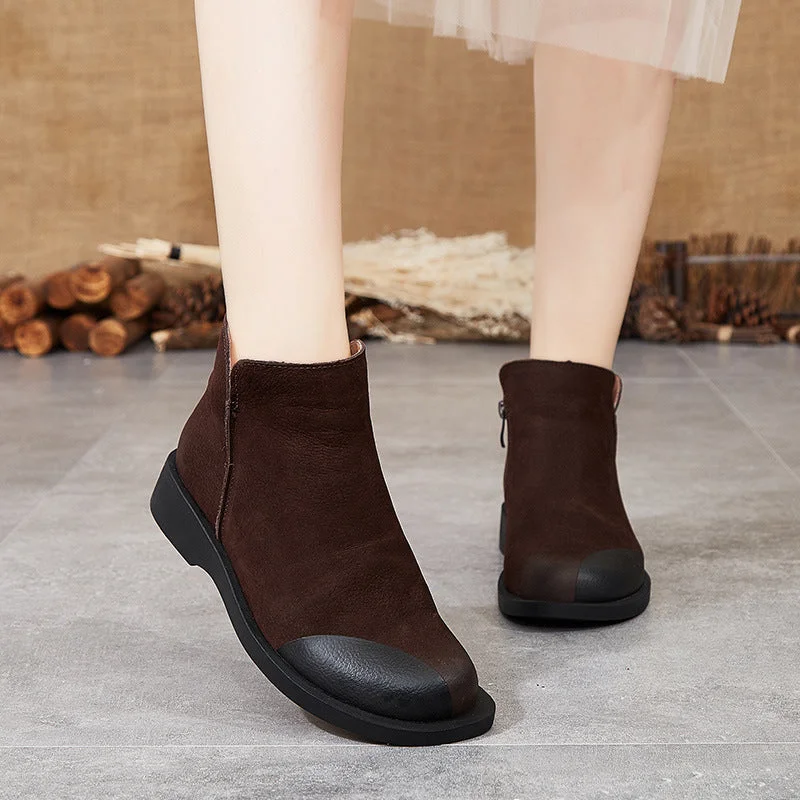 High Street Series Autumn Winter Handmade Suede Leather Shoes