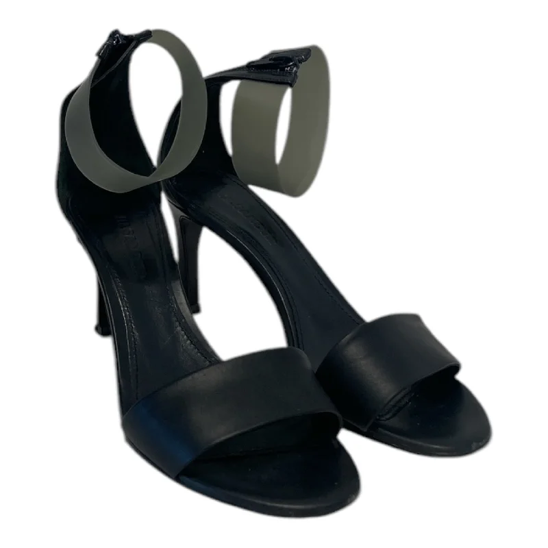 Luxury Customization JIL SANDER/Heels/EU 35/Leather/BLK/