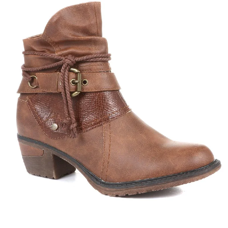 Comfortable Mind Slouch Ankle Boots - WBINS34037 / 320 448