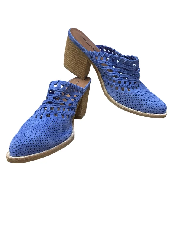 Comfortable Wear Purple Shoes Heels Block Jeffery Campbell, Size 8