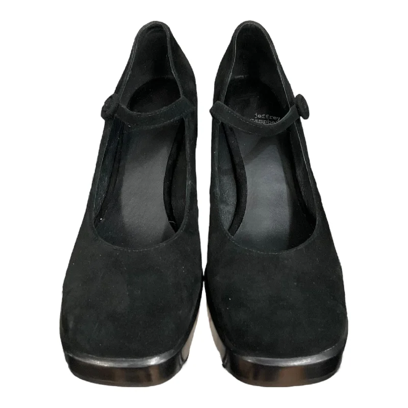 New Season Series Black Shoes Heels Block Jeffery Campbell, Size 9.5