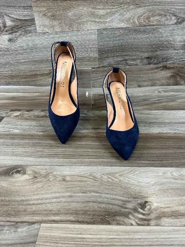 Exquisite Craftsmanship Navy Shoes Heels Stiletto Clothes Mentor, Size 7.5