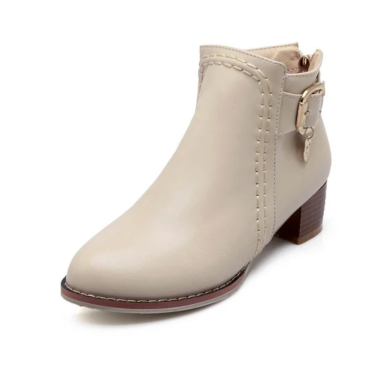 Design Trend Ankle Boots Thick Heels Women Shoes Fall|Winter 3395