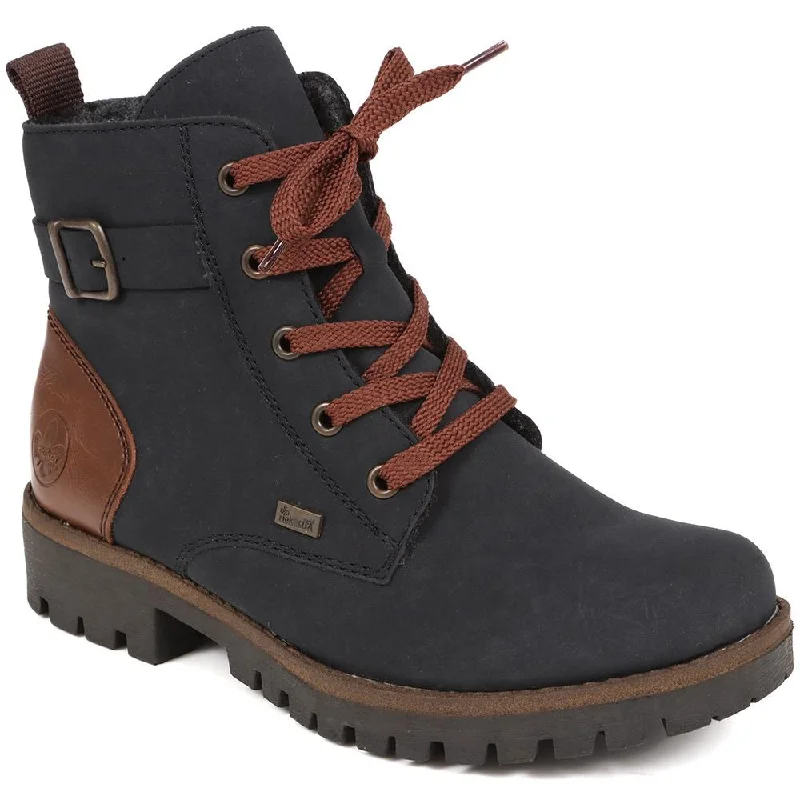 Fashion Classic Lace-Up Buckle Detail Boots - RKR38523 / 324 346
